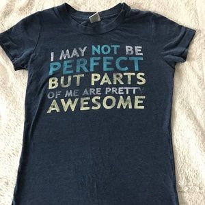 A&F Navy tee